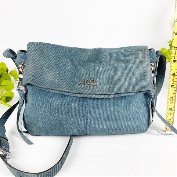 SOLD Aimee Kestenberg Denim Leather Crossbody - Picture 2 of 8